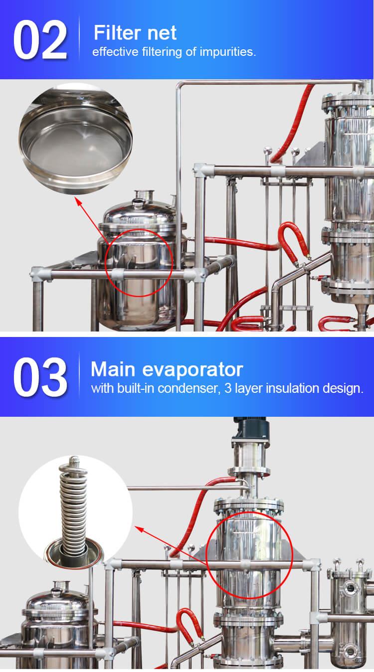 short path molecular distillation equipment design